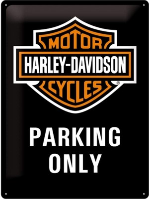 Nostalgic Art Harley-Davidson - Parking Only Metal Tablo 30 x 40 cm