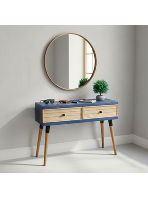 Mobenta Stria Entry: Modern Masif Dresuar 2 Çekmeceli Antre Konsolu - 120X31 Ig-Bz