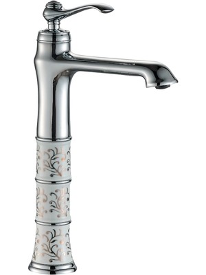 LPD Vi̇ctori̇a Porselen Desenli̇ Çanak Metfak Evi̇ye Lavabo Bataryası