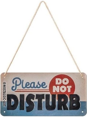 Nostalgic Art Do Not Disturb Metal Tablo 10 x 20 cm