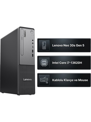 Lenovo Thinkcentre Neo 30S Gen 5 Intel Core I7-13620H 16GB 512GB SSD Windows 11 Pro Masaüstü Bilgisayar 13DJS0BCTX 008