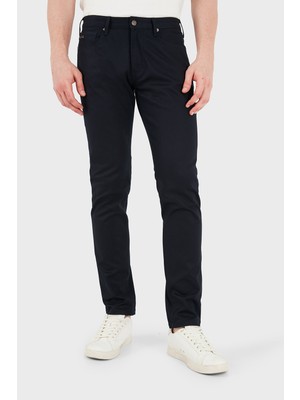 Emporio Armani Pamuklu Slim Fit Düşük Bel Jeans Erkek Kot Pantolon EM000121 AF23021 UB118