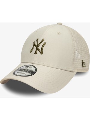 New Era Midi Homefield 940 Trucker Unisex Bej Şapka.-