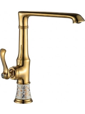LPD Vi̇ctori̇a Porselen Desenli̇ Mutfak Evi̇ye Lavabo Bataryası