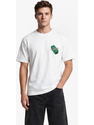 Market Call My Plug Erkek Beyaz T-Shirt.wht