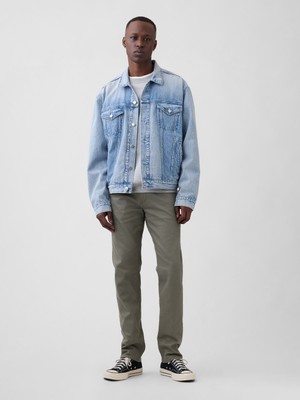 Gap Erkek Haki Slim Soft Wear Jean Pantolon