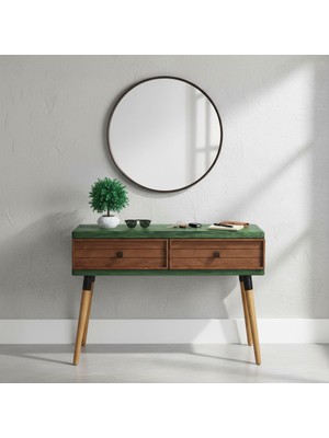 Mobenta Stria Entry: Modern Masif Dresuar 2 Çekmeceli Antre Konsolu - 120X31 Ye-Bk