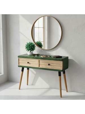 Mobenta Stria Entry: Modern Masif Dresuar 2 Çekmeceli Antre Konsolu - 120X31 Ye-Bz