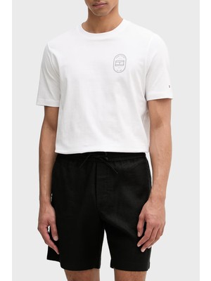 Tommy Hilfiger Baskılı % 100 Pamuk Regular Fit T Shirt Erkek T Shirt MW0MW42364 Ybr