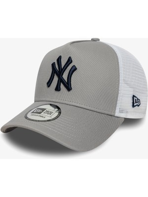 New Era Side Patch Trucker Unisex Gri Şapka.-