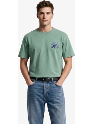 Market Walking And Talking Lawyer Erkek Yeşil T-Shirt.grn