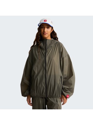 The North Face Red Box Packable Hooded Wind Erkek Yeşil Ceket.-