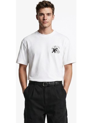 Market Walking And Talking Lawyer Erkek Beyaz T-Shirt.wht