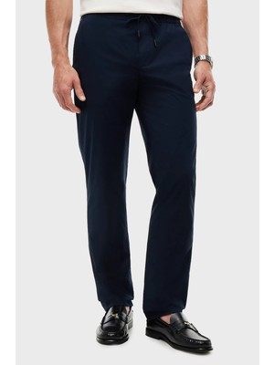 Tommy Hilfiger Pamuklu Bağlamalı Normal Bel Düz Paça Pantolon Erkek Pantolon MW0MW42340 Dw5