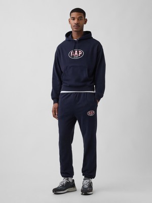 Gap Erkek Lacivert Vintagesoft Terry Gap Logo Relaxed Jogger Eşofman Altı