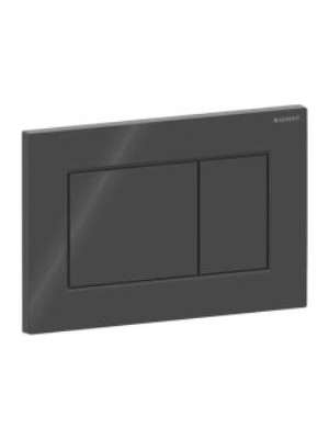 VitrA Geberit SIGMA01 115.660.DW.1 Kumanda Kapağı Çift Basmalı - Parlak Siyah