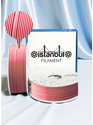 İstanbul Filament 3D Baskı Pla Filament Ay Yıldız Kırmızı Beyaz Çift Renk Dual Color kg Ø 1,75MM ± 0,05 mm Bambu Lab Uyumlu