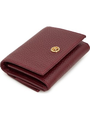 Tergan Bordo Hakiki Deri Kadın Cüzdan - S1CB00005819-M71