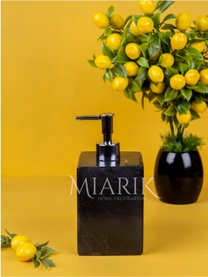 Miarik Design Dekoratif Mermer Kare Sıvı Sabunluk
