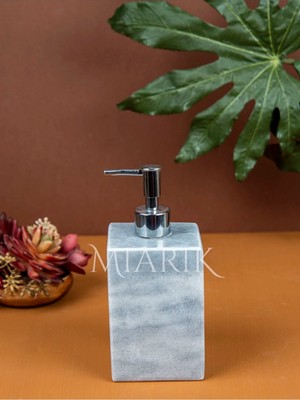 Miarik Design Dekoratif Mermer Kare Sıvı Sabunluk