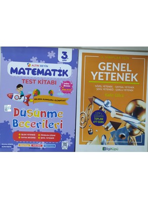 Eser Bilgi Küpü Yayınları 3. Sınıf Genel Yetenek+Altın Beyin  Mayematik Test  Kitabı
