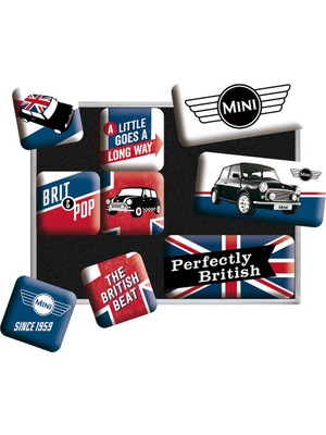 Nostalgic Art Mini - Union Jack Magnet 9'lu Set