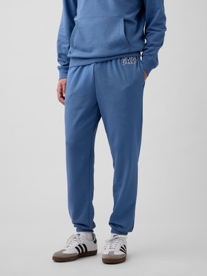 Gap Erkek Mavi Relaxed Gap Logo Fransız Havlu Kumaş Jogger Eşofman Altı