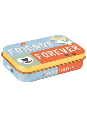 Nostalgic Art Pfotenschild - Friends Forever Metal Saklama Kutusu 6 x 9,5 x 2 cm