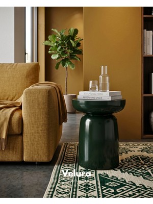 Velura Home & Living Fargo Mantar Yan Sehpa - Yeşil