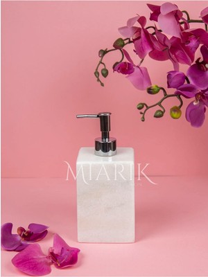 Miarik Design Dekoratif Mermer Kare Sıvı Sabunluk