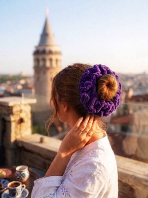 3 Katlı Yumuşak Örgü Saç Tokası