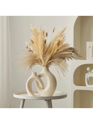 Miarik Design Dekoratif Seramik 2li Ic Ice Vazo Set