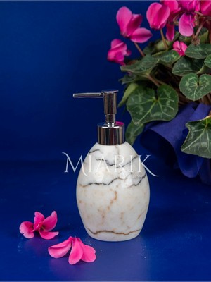 Miarik Design Afyon Şekerı Renk Mermer Oval Sıvı Sabunluk