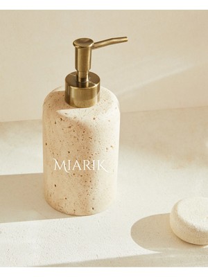Miarik Design Traverten Mermer Sıvı Sabunluk