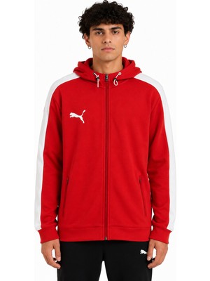 Puma Essential Full Zip Hoodie Erkek Kırmızı Sweatshirt 60546502
