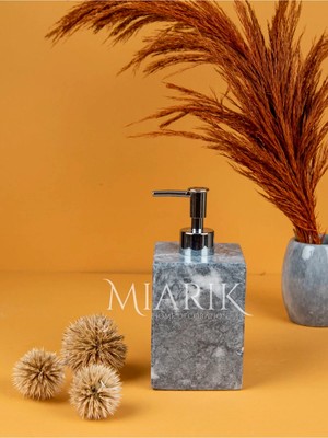 Miarik Design Dekoratif Mermer Kare Sıvı Sabunluk
