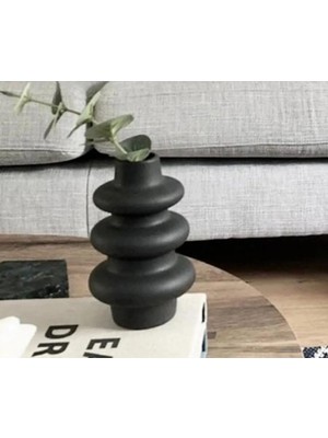 Miarik Design Dekoratif Seramik Iskandinav Tirtik Vazo Set