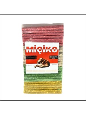 Miçiko Munchy Renkli Kemik 100'LÜ Eğlenceli Atıştırmalık Köpekler İçin Diş Sağlığı Desteği