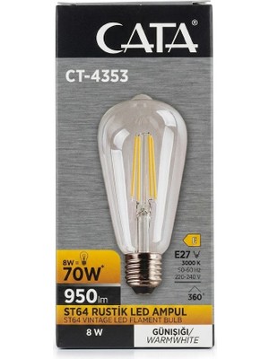 Cata St 64 Rustik LED Ampul
