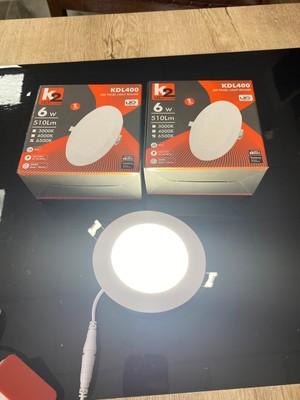 K2LED 6WATT Sıva Altı Yuvarlak LED Spot Beyaz (2ADET)