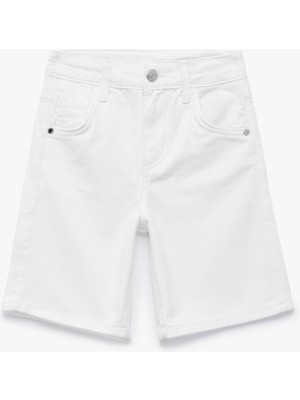 Koton Pamuklu Loose Fit Normal Bel Denim Şort