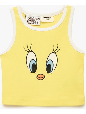 Koton Lisanslı Tweety Baskılı Askılı Atlet