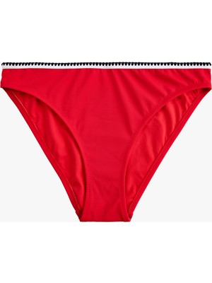 Koton Renk Kontrastlı Kroşe Detaylı Bikini Altı