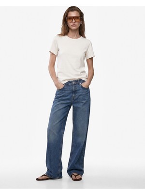 Koton Pamuklu Slim Fit Bisiklet Yaka Kısa Kollu Tişört