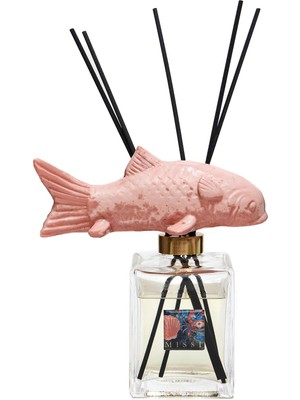 Missi Parlak Sırlı Pembe Balık Tasarımlı Aqua Mediterian Çubuklu Oda Kokusu 500 ml