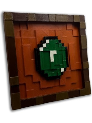 Minecraft Eşya Çerçevesi + Zümrüt