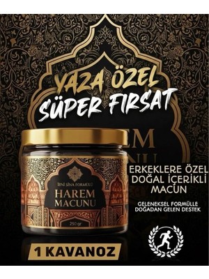 Harem Macunu Ballı Tarçınlı,Keçiboynuzu Ekstratlı Ve Ginsengli Multivitamin Anzeli 240 gr