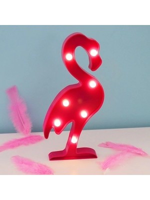 LED Işıklı Flamingo Gece Lambası