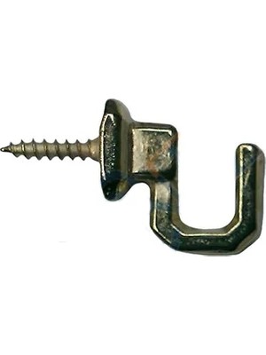 Vidalı Kanca, Askı Küçük - 15X18MM, Sarı - 1 Adet