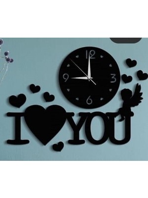 Monero Duvar Saati I Love You Temalı